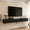 Black-55", variant on FloatiCasa 55" High Gloss Floating TV Stand Wall-Mounted Floating TV Console with 3 Doors for TVs up to 60"