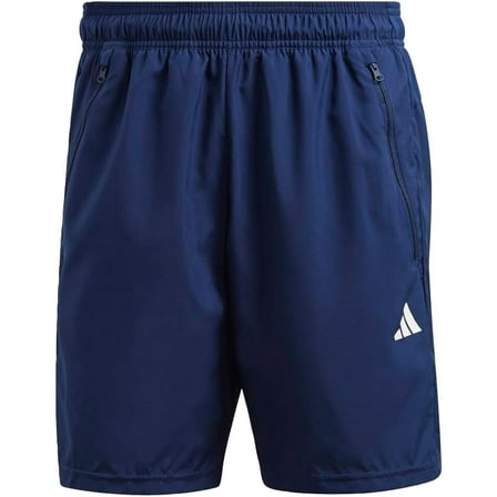 adidas Mens Essentials Woven Training Shorts (Dark Blue/White, Large 9")