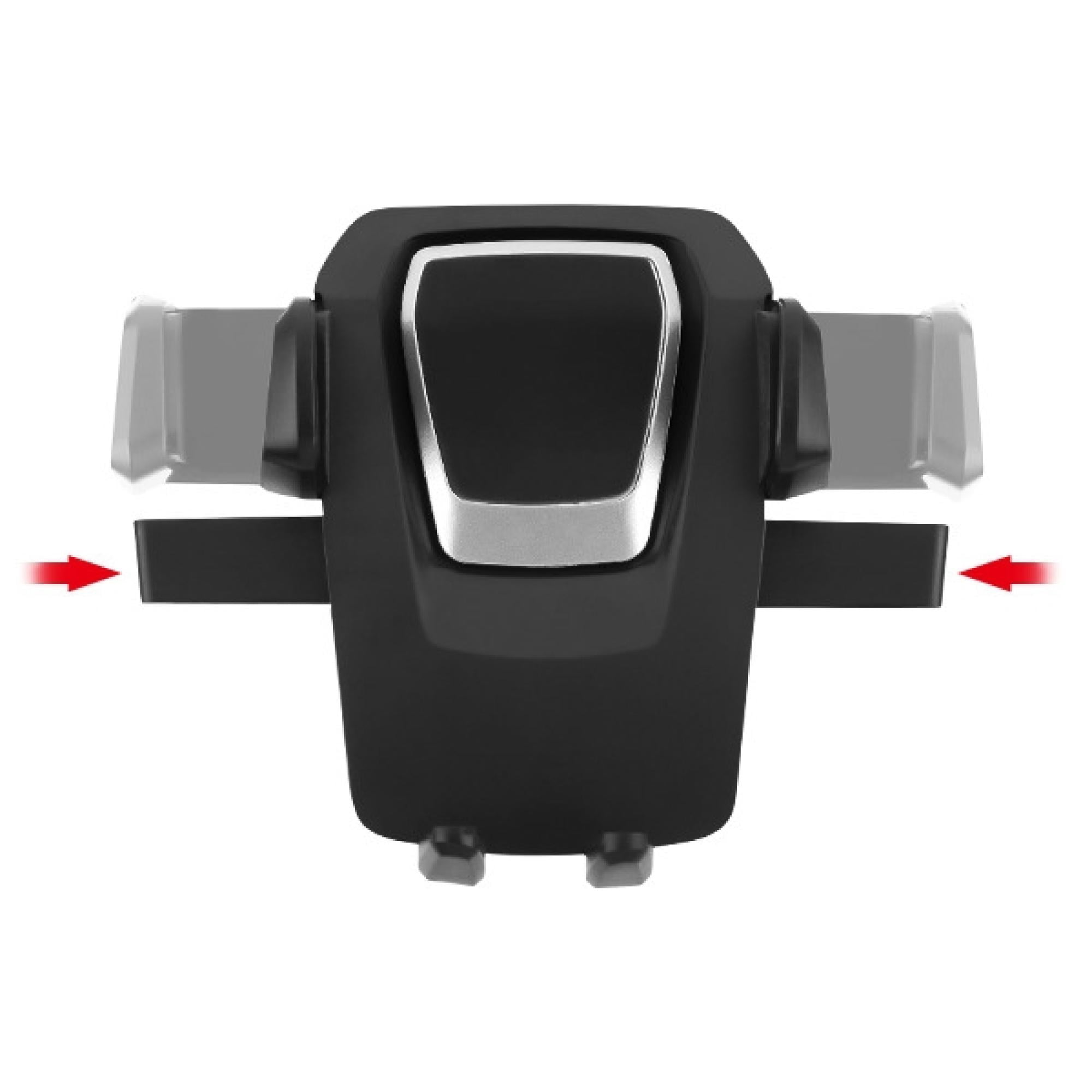 Universal Telescopic Dashboard & Windshield Phone Mount – Adjustable Cradle with 360° Rotation, Black