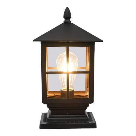 Outdoor Lamp Post Light Fixture Vintage Lantern Garden Gate Column Light w/oBulb