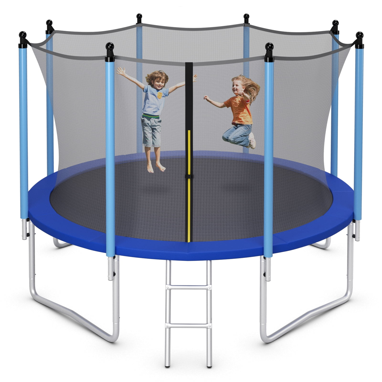 Topbuy 14FT Trampoline for Kids Recreational Trampolines with Internal Safety Enclosure Net
