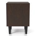 thumbnail image 3 of Furniture of America Seven Wood Nightstand with 2-Drawer, Espresso, 3 of 6