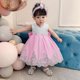 thumbnail image 4 of Niños bebé niña fiesta Bowknot Tutu vestido desfile boda princesa bautizo, 4 of 5