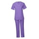 thumbnail image 5 of Conjunto de uniforme exfoliante para mujer, centro de belleza, cuidado de mascotas, ropa suave, uniformes de enfermería Púrpura, 5 of 8