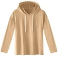thumbnail image 1 of ameIAEA Mens Casual Hoodies Long Sleeve Drawstring Pullover Sweatshirt Solid Color Fall Shirts, 1 of 6