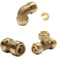 Of 10) 1/2 Inch Push Fit Fitting Bundles To Connect Pex, Copper, CPVC