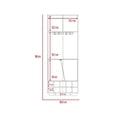 thumbnail image 4 of Bar Esquinero Excelsior Fraktal Macadamia Blanco Madera MDP, 4 of 4