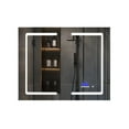 thumbnail image 2 of Lexora Bracciano 36 in. W x 28 in. H Surface-Mount LED Mirror Medicine Cabinet with Defogger, 2 of 10