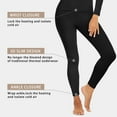 thumbnail image 5 of COMFREE Thermal Underwear for Women Long Johns Set Crew Neck Long Sleeve Suit Thin Base Layer Top and Bottom, 5 of 6