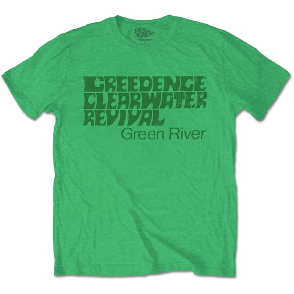 Creedence Clearwater Revival Unisex T-Shirt Green River (Small)