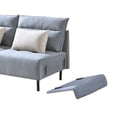 thumbnail image 5 of Canddidliike Sofa for Room Sofa Chaise Sleeper Sofa for Small Living Room Spaces with Cushion Couch for Bedroom Mid-Century Modern Reversible Sectional Sofa, Blue, 5 of 20