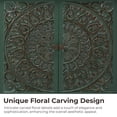 thumbnail image 4 of Buffet Cabinet with Storage,  Solid Wood Sideboard with 4 Carved Doors, Accent Cabinet with Adjustable Shelf, Vintage Farmhouse Console Table for Kitchen, Living Room, Entryway, 4 of 7