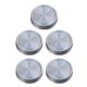 thumbnail image 1 of 1 bolsa de 5 tapas para tarros de acero inoxidable de 86 mm, práctica tapa hermética, con práctico cierre hermético para cocina casera, con junta de silicona (plateada), 1 of 7