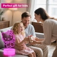 thumbnail image 2 of Luz nocturna Sunduck Pink Kawaii Kitty 3D con control por cable, 2 of 6