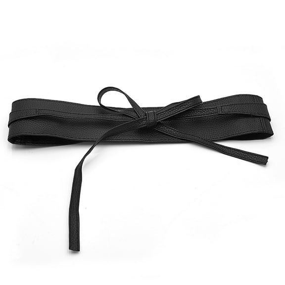 TODOZO Women Wide Elastic Belt Ladies Stretch Dress Belt Fashion Waistband Elastic Belt Cinch Waistband for Lady Faux Leather Wide Belt Ladies Versatile Wide Belt Bow Tie Clothing Accessories Belt