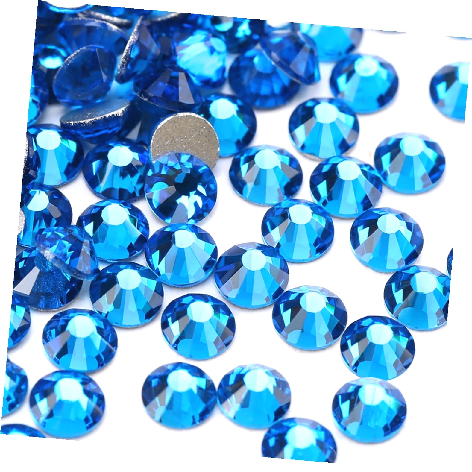 Highcool Adhesive Flatback Rhinestones Diamantes for Crafting Nail Decorations Clothing Footwear 1.4mm (SS3 2880 pieces)