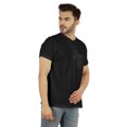 thumbnail image 3 of Inkmeso Solid Henley T-Shirt For Mens Cotton Short Sleeve Tee Shirts Pocket Shirt, 3 of 7