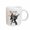 White, variant on 3drose, Funny King for a Day Boston Terrier Dog in a Crown, 11oz Mug