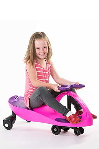 Wiggle for endless fun Turn gears or pedals No batteries Twist The Original PlasmaCar by PlaSmart Ages 3 yrs and Up Ride On Toy Pink//Purple