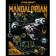 thumbnail image 2 of Men's Star Wars: The Mandalorian Razor Crest Capture and Containment Pull Over Hoodie Black Small, 2 of 4
