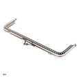 thumbnail image 1 of D0UD New Silver Handle Sewing Purse Handbag Bags Metal Kiss Clasp Frame 15cm Silver, 1 of 6