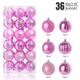 thumbnail image 3 of Bolas de Navidad irrompibles e irrompibles, bolas de plástico de 6/4/3 cm, adornos navideños a granel, juego para decoraciones festivas de árboles, 3 of 5