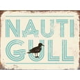 thumbnail image 2 of Brando, JJ 24x19 White Modern Wood Framed Museum Art Print Titled - Nauti Gull, 2 of 4
