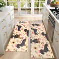 thumbnail image 4 of Kitchen Rugs Sets Of 2,Dachshund and Flower Anti Fatigue Kitchen Mat Rugs Non Slip Washable,Decorative Kitchen Floor Mats for Kitchen,Sink,Laundry,17"X47", 4 of 5