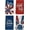 -, variant on Blue Red Daisy America Patriotic 4th of July Kitchen Towels Dish Towels, 18x26 Inch Memorial Day Decoration Hand Towels Set of 4