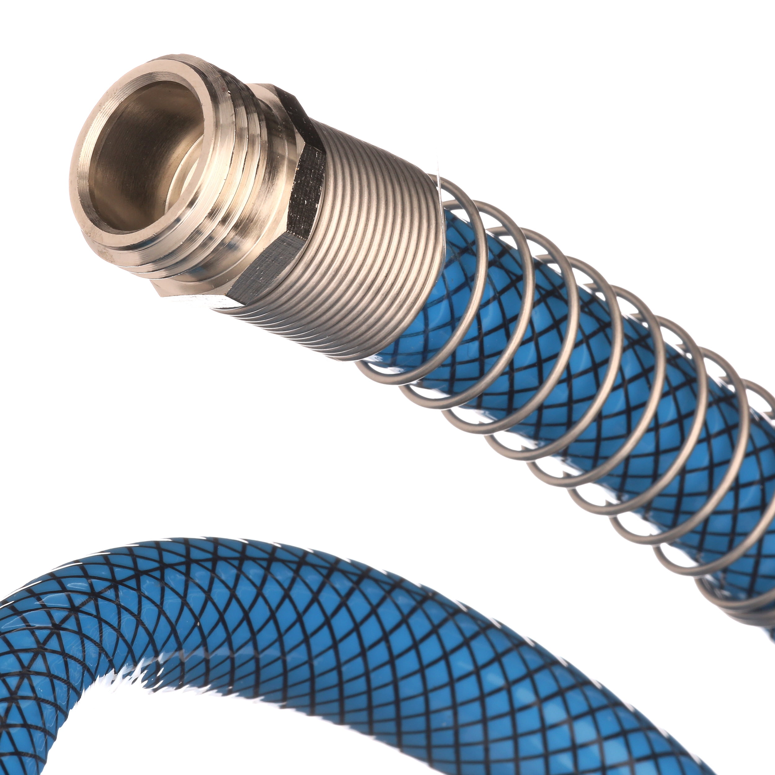 Camco TastePURE Premium Drinking Water Hose | Machined Fittings and Strain-Relief Ends for Added Durability | 4-Foot, Blue (22813)