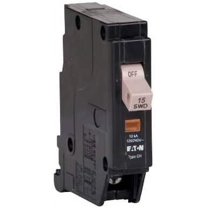 Eaton Single-Pole CH Thermal Magnetic Circuit Breaker w/Trip Flag 15A, 120/240V