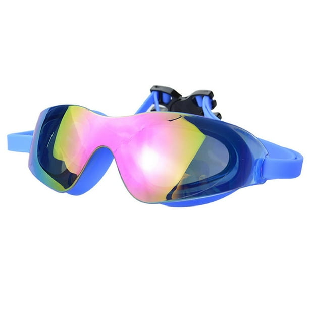 Gafas de natación, impermeables, ligeras, modernas, cómodas y antivaho. Azul