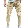 thumbnail image 2 of Mens Jeans Comfort Flex Waist Loose Fit Jeans Spring And Summer Fashion Casual Sports Popular Jeans Pants Yellow 2XL, 2 of 6