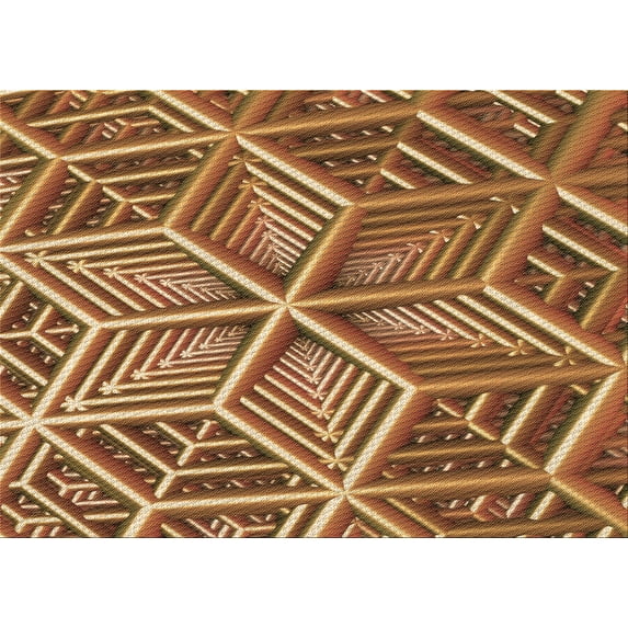 Ahgly Company Indoor Rectangle Patterned Tomato Sauce Red Area Rugs, 8' x 12'