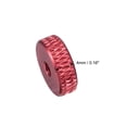 thumbnail image 4 of Unique Bargains Écrou Plat Moleté - M3 x 12mm x 4mm Écrous de Pouce Verrouillage Écrous de Réglage Alliage d'Aluminium Rouge 5 Pcs, 4 of 4