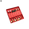 thumbnail image 2 of Set of 6 Christmas Fork and Spoon Utensils in a Gift Box – Food-Grade Stainless Steel with Festive Xmas Charm Toppers and Long Handles – Perfect Festival Gift, 2 of 7