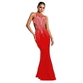 thumbnail image 3 of Vestido largo negro sin espalda para mujer, primavera verano 2025, ajustado, elegante, sexy, para fiesta de cumpleaños, club, vestidos de verano, 3 of 5