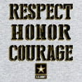 thumbnail image 3 of Tee Hunt United States Army Youth T-Shirt Respect Honor Courage U. S. Military Kids Tee, Red, X-Large, 3 of 5
