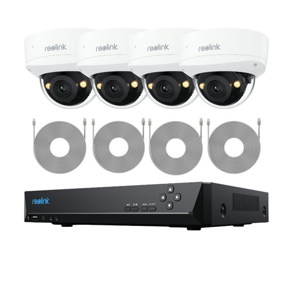 Reolink 8CH 4K PoE Security Camera System, 8Pcs 8MP Smart Person/Car Detection Surveillance Cameras