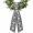 Gray, variant on Black Grey Wreath Sash for Front Door, Boho Vintage Print Distressed Brick Patterns Wreath Bow Holiday Garland Ribbon Wreath Accessories for Home Yard Porch Doorway Fall Christmas Decorations Gifts
