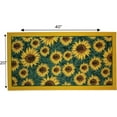 thumbnail image 5 of Kashi Home Kitchen Rug, Printed Area Rug, Durable Floor, Door Mat, Farmhouse Non-Slip Carpet Latex Backing Beautiful Design Sunflower 3pc Set (2 18x30 D Shape & 1 20x40), 5 of 6