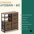 thumbnail image 2 of Mubson Comoda con 6 Cajones y 3 Repisas Osan, 2 of 5