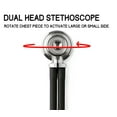 thumbnail image 4 of EMI Professional Deluxe Sprague Rappaport Dual Head Stethoscope #112 (Sea Foam), 4 of 5