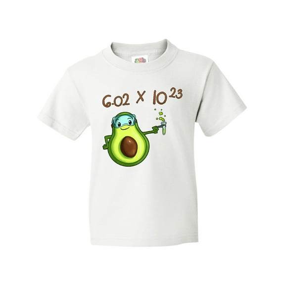 Inktastic Avogadro's Number with Avocado Chemist Youth T-Shirt