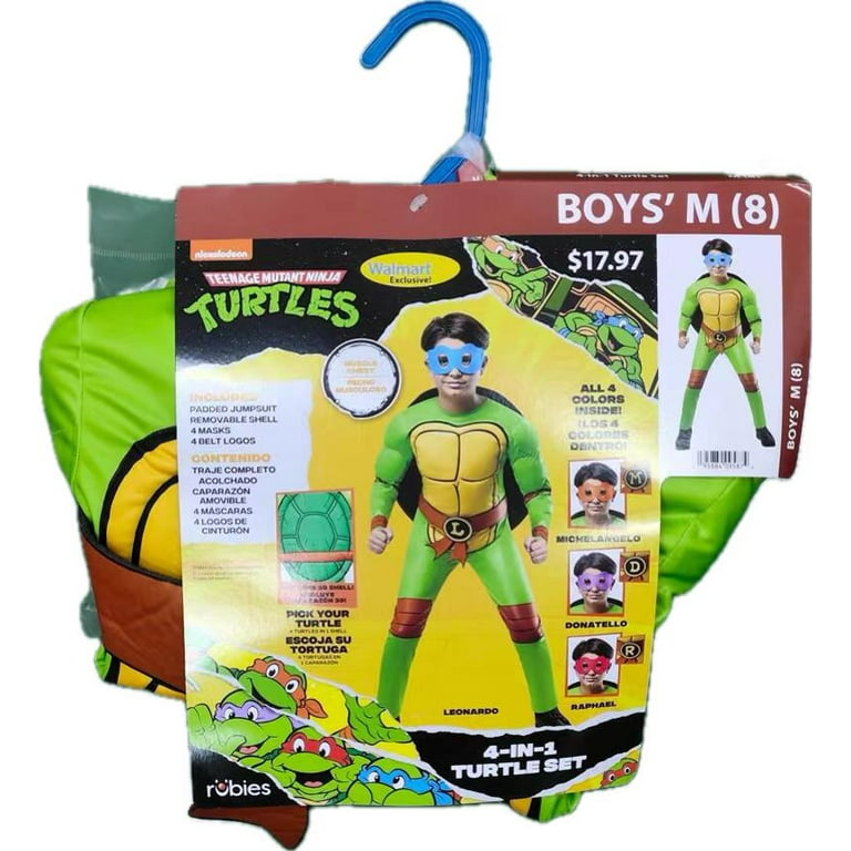 TMNT 4-IN-1 Kids Costume TMNT 4-IN-1 Kids Costume