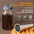 thumbnail image 4 of baomifa-Cold Brew Coffee Maker Jar - 64oz Thick Glass Multipurpose Mason Pitcher Spout Lid with Handle & Stainless Steel Filter for Iced Coffee, Lemonade, Ice Tea, Homemade Fruit Drinks Container, 4 of 4