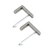 Best-Rite Cubicle Whiteboard Hangers Gray Set of 2 (56389)