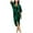 2-Army Green, variant on Velvet Cocktail Party Dress for Women Ruched Long Sleeve V Neck Dress Casual Fashion Elegant Bodycon Dresses