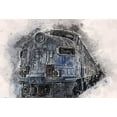 thumbnail image 2 of Bolokofsky, Ronald 32x23 White Modern Wood Framed Museum Art Print Titled - Train, 2 of 4