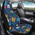 thumbnail image 4 of Uourmeti Flower Car Seat Cover 1 Pieces Set, Front Car Seat Cover Polyester Decorative Fade Resistant for Van Suv Trucks, 4 of 6